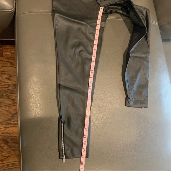 NEW WeWoreWhat Moto Vegan Leather Overalls in Black Size XS - Picture 9 of 9